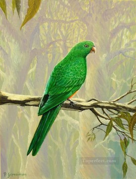 動物 Painting - 雌王オウム鳥